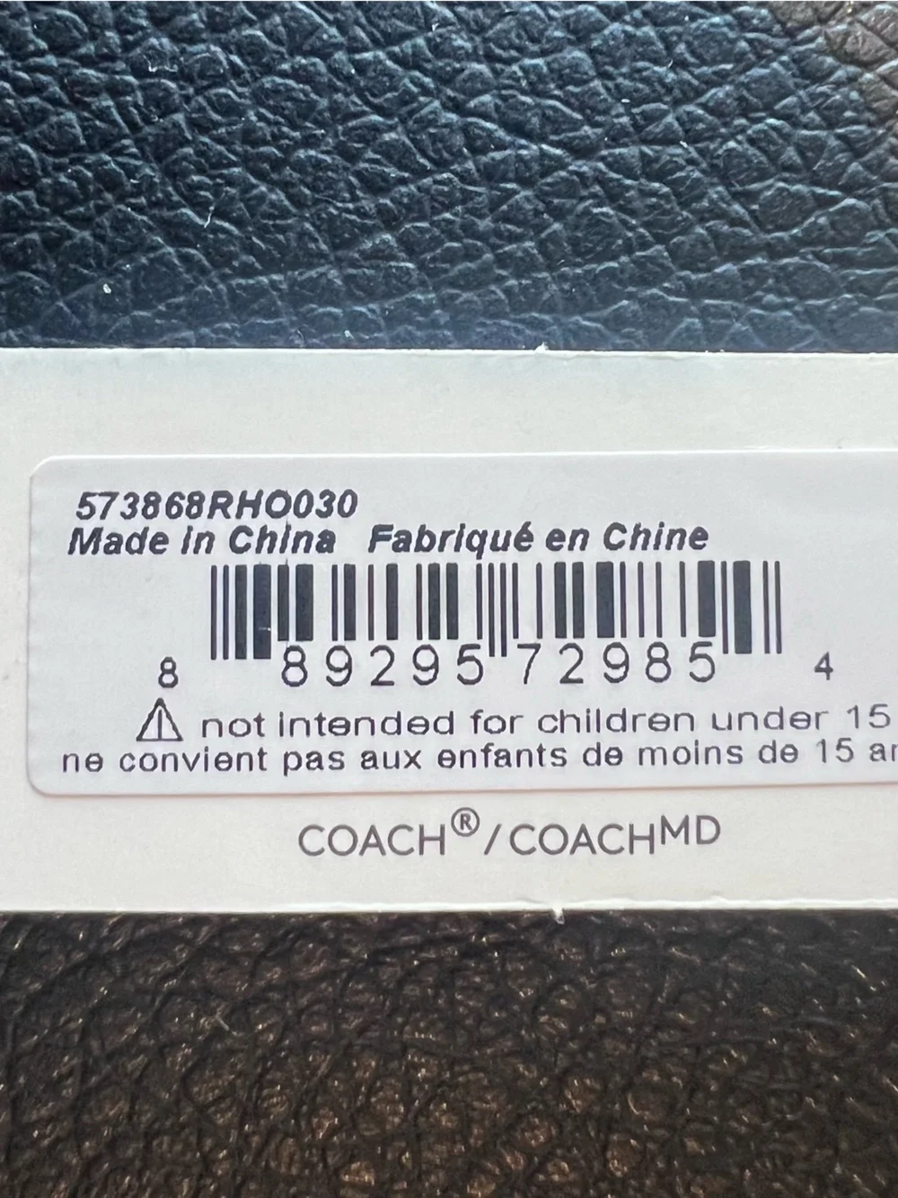 Coach nwt silver Delicate Black Heart Pendant Necklace